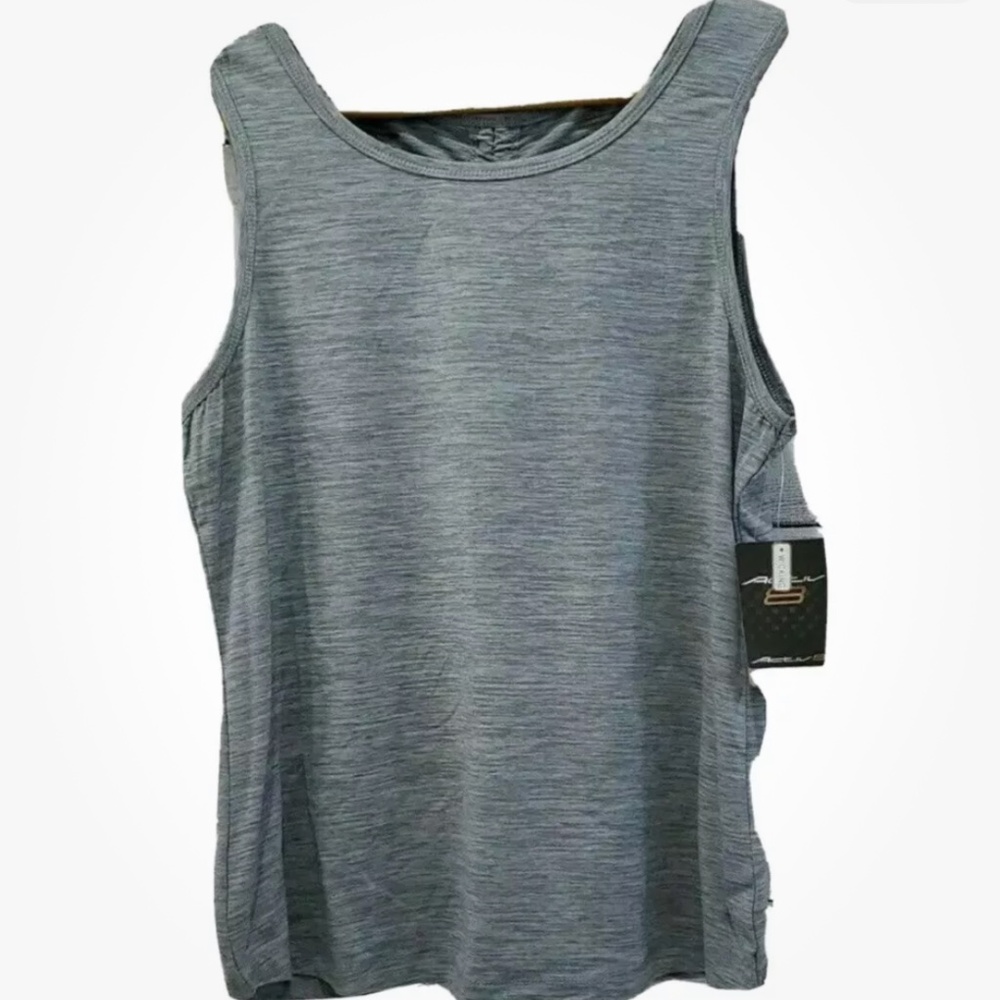 Activ8 Women’s Gray Scrunch Back Tank Top Size Medium NEW